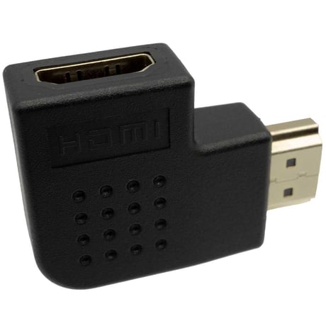 2個セット HDMI ver1.4対応 L型変換 コネクタ 右向き HDMI延長プラグ HDMI 横 縦 オス→メス エスエスエーサービス SHDM-HDMFLR-2P