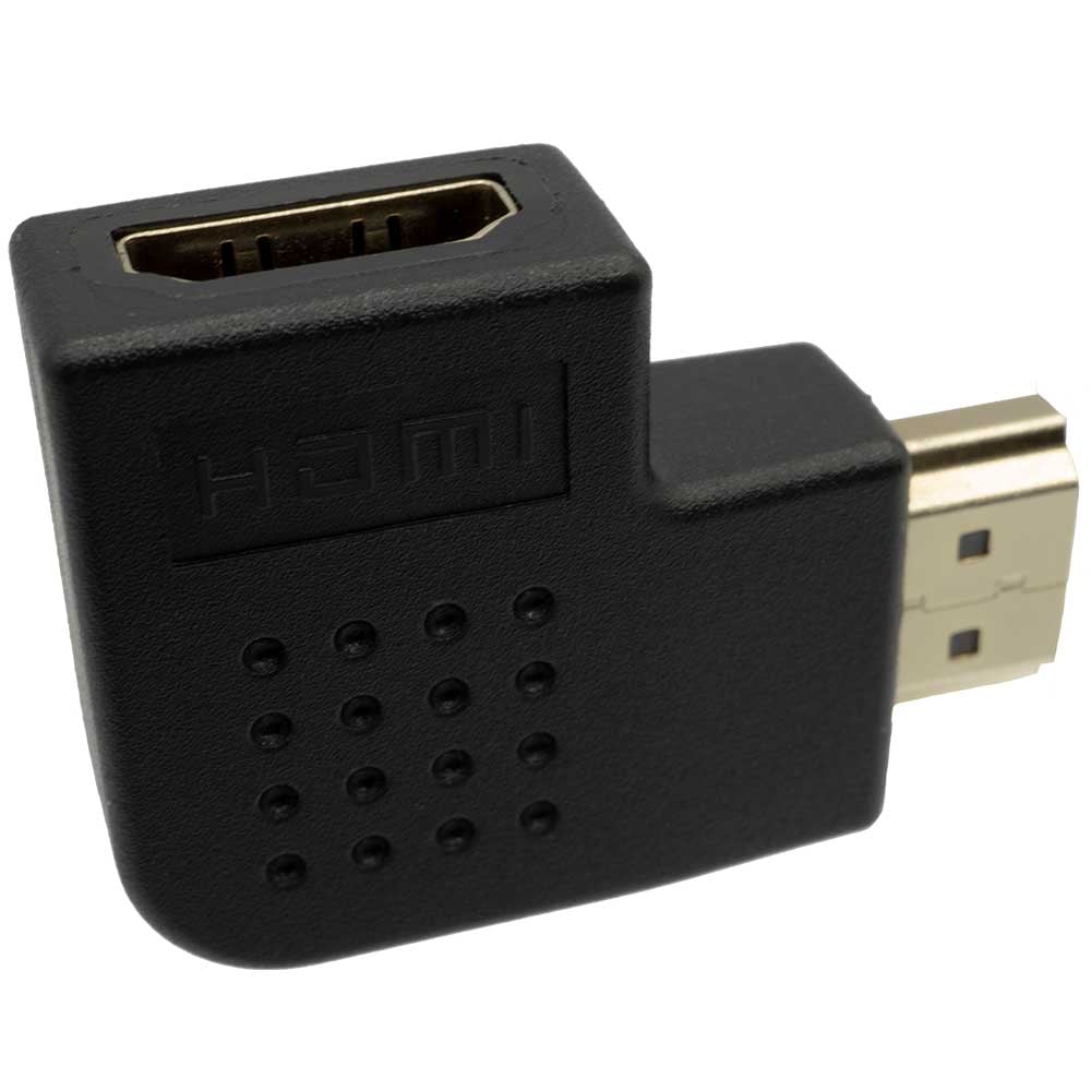 ✨【右2個】HDMI 右向き 変換 アダプタ L型 端子 延長 直角 コネクタ 2個セット HDMI ver1.4対応 L型変換 コネクタ 右向き HDMI延長