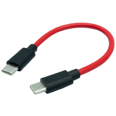 エスエスエーサービス PD（最大100W)充電対応 USB2.0 Type-C 充電・データ転送ケーブル オス-オス ストレート 約10cm SU2-TCC10R