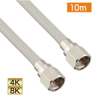 日本製・国産 4K/8K対応 地デジ アンテナ4Cケーブル 接栓×接栓 10ｍ S4-FP-FP-10 エスエスエーサービス