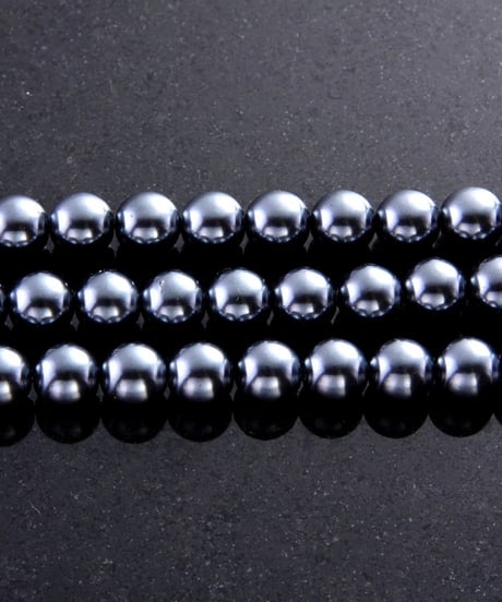 ball chain tassel three-strand bracelet (silver)