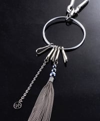 ball chain tassel key ring
