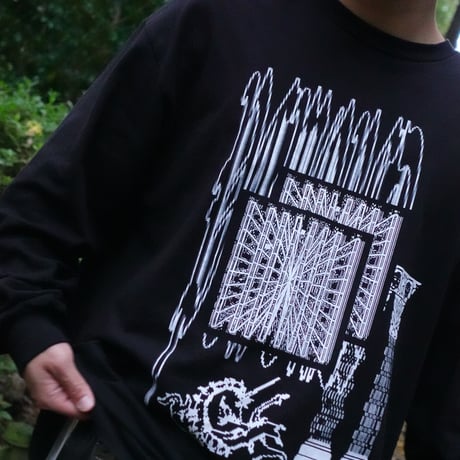 PC WORLD 「Old Digital」long sleeve tee