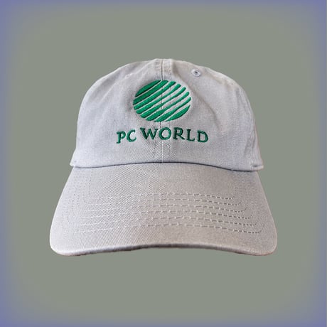 PC WORLD CAP GRAY × GREEN