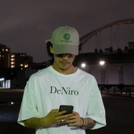 PC WORLD CAP GRAY × GREEN