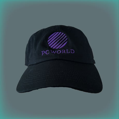 PC WORLD CAP BLACK × PURPLE