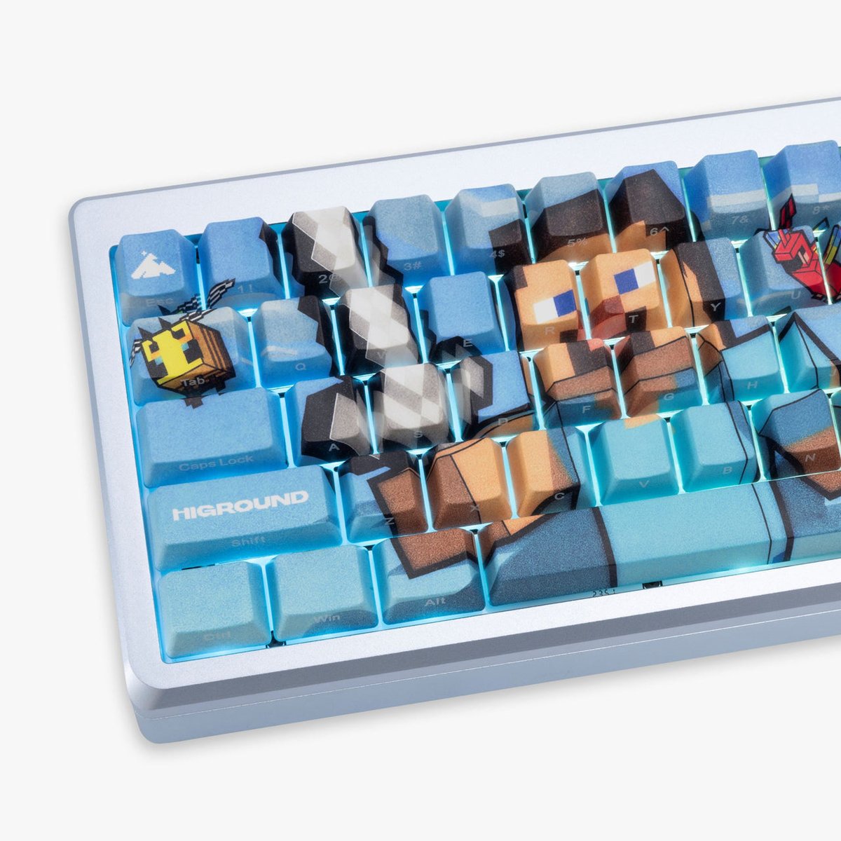 キーボード HIGROUND x Minecraft Summit 65 Higround】HG x Minecraft Summit 65 キーボード - スティー