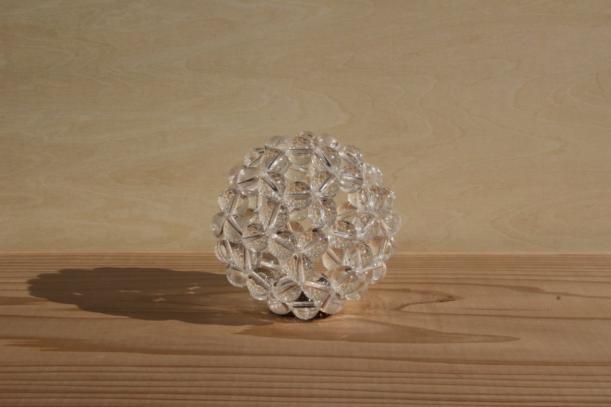 フラーレン水晶10mm玉直径6.5cm