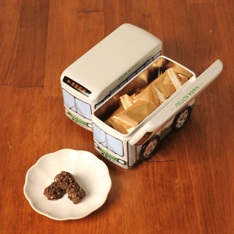 食べて♪遊べる♪奈良交通オリジナルバス缶チョコクランチ | づっと