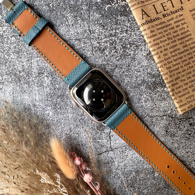 おしゃれでシンプルなアップルウォッチレザーベルト ジーン
