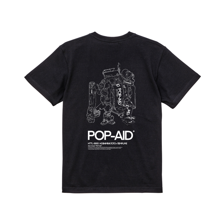 POP-AID [T-SHIRT - BLACK] | HOSHIMIYATOTO+TEMPL