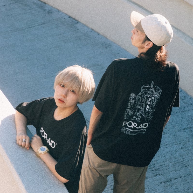 POP-AID [T-SHIRT - BLACK] | HOSHIMIYATOTO+TEMPL