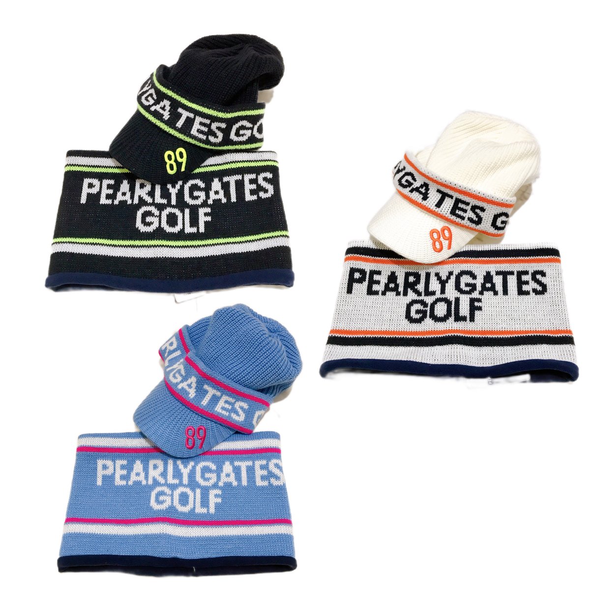 PEARLYGATES パーリーゲイツ ニットキャップ&ネックウォーマー PEARLYGATES パーリーゲイツ ニットキャップ&ネックウォーマー