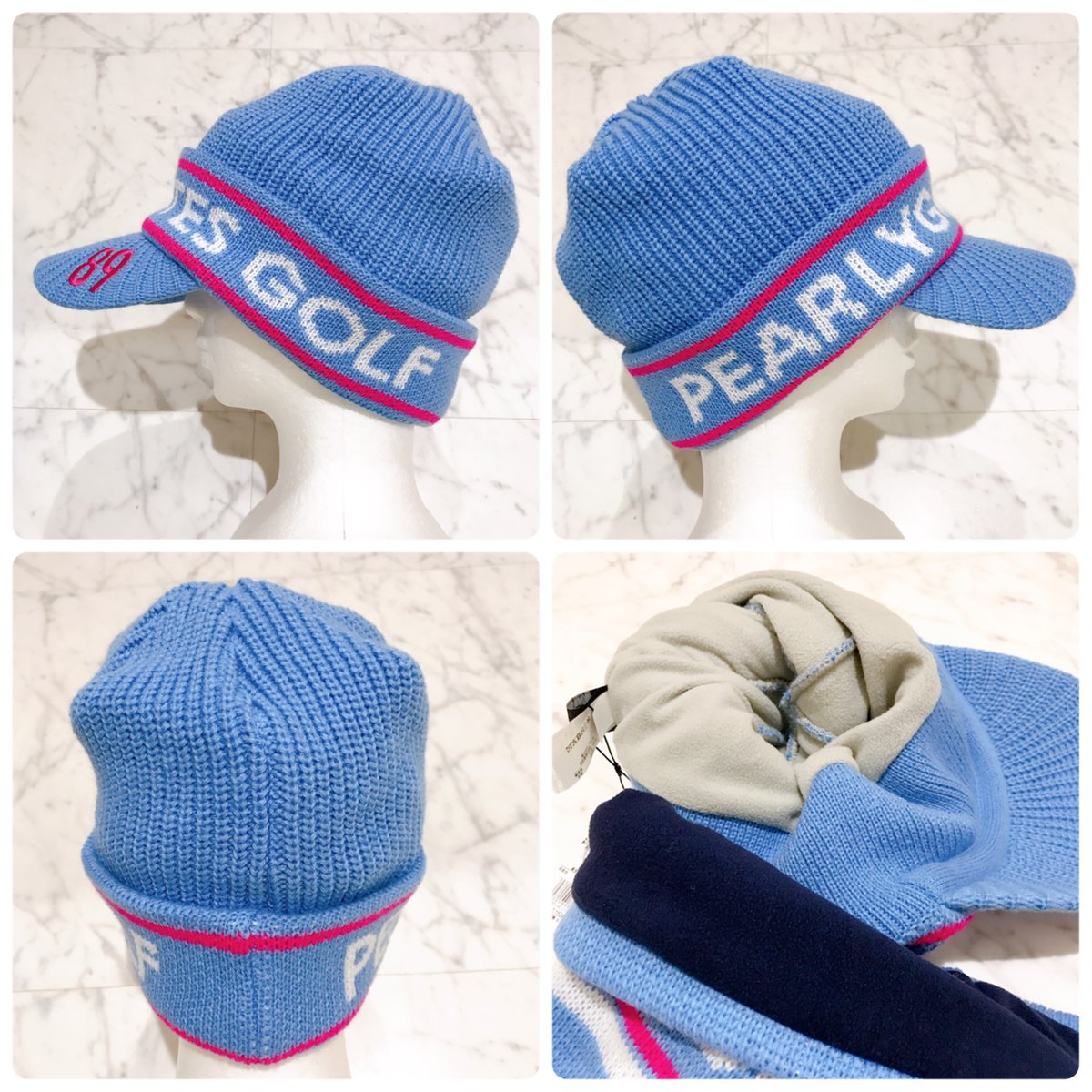 PEARLYGATES パーリーゲイツ ニットキャップ&ネックウォーマー PEARLYGATES パーリーゲイツ ニットキャップ&ネックウォーマー