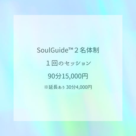 Soul Guide™一般専用セッション【ブレーキを外す】