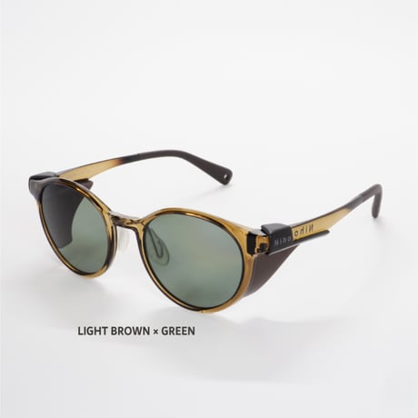 Niho | ラウンド LIGHT BROWN×GREEN (NH-102 COL.4)