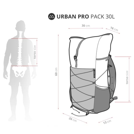 LITEWAY | URBAN PRO PACK 30L  (Ultra Grid)