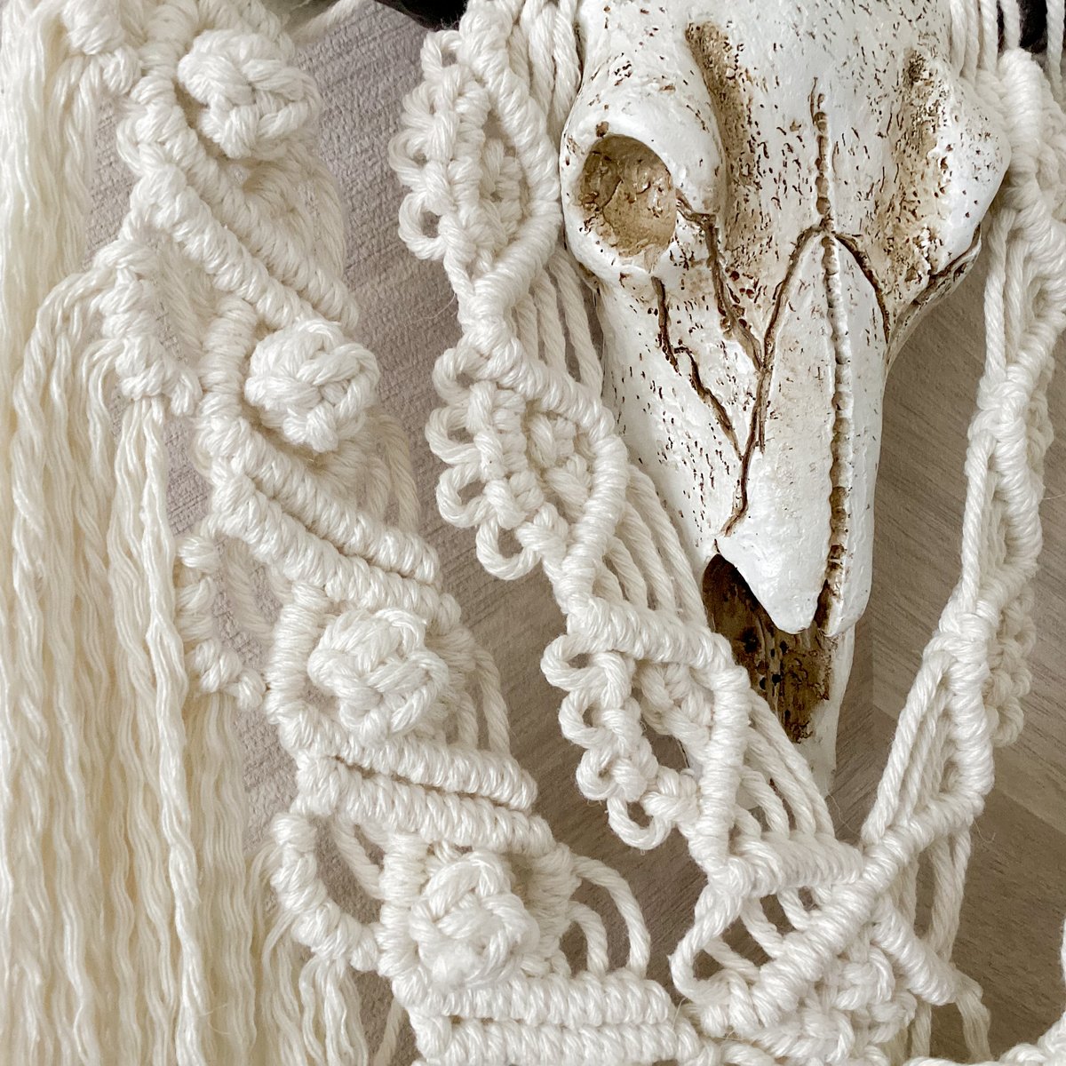 NO.75 マクラメタペストリー 再販】ミニサイズのマクラメタペストリー | purr