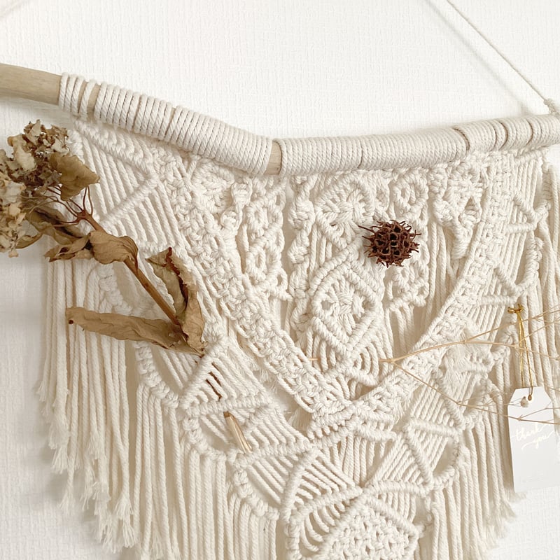 マクラメ特大タペストリー | nahono