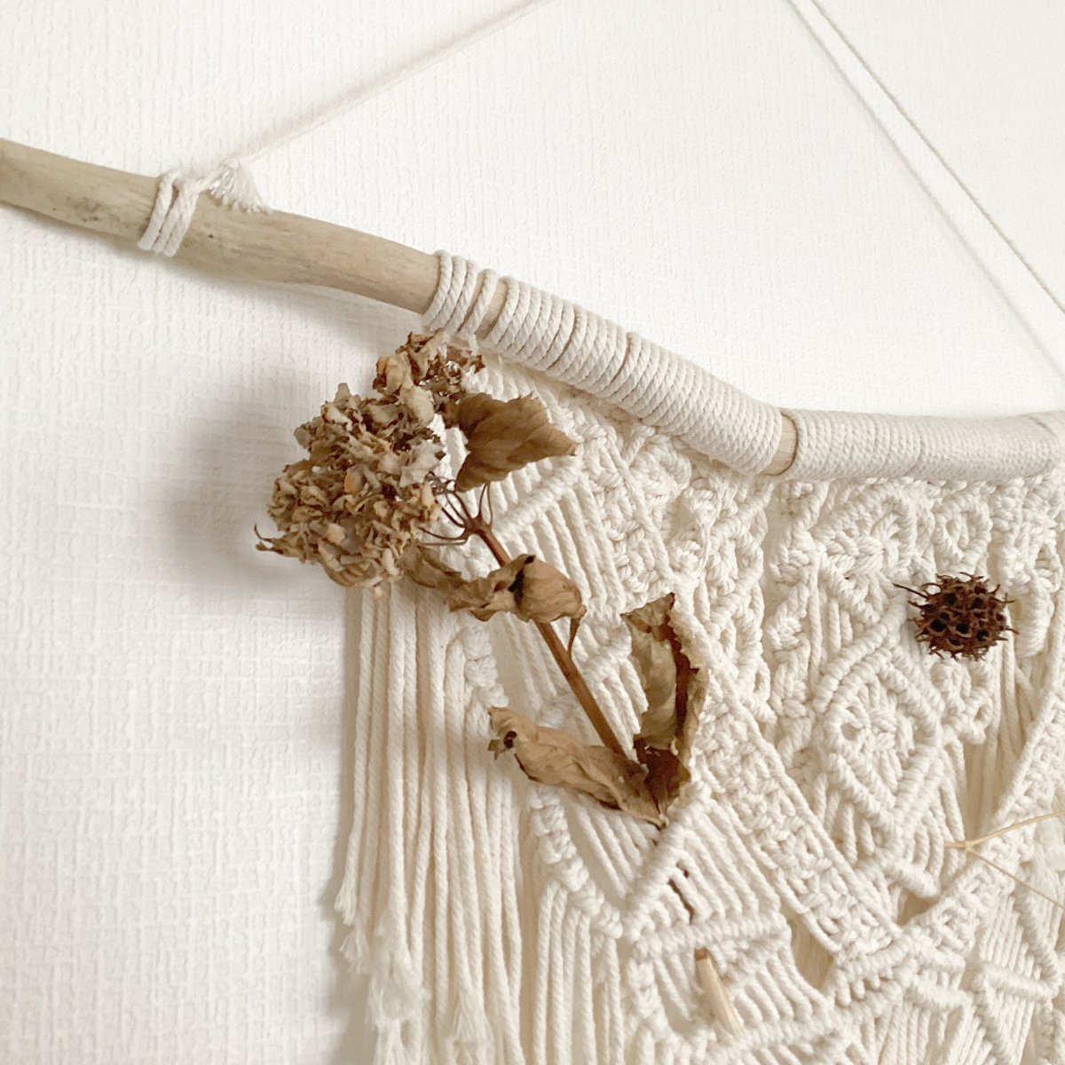 マクラメ特大タペストリー | nahono