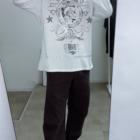 DIESEL Emblem Graphic Print L/S Tee