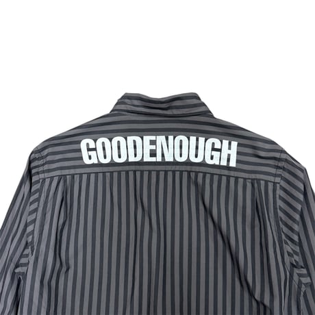 GOODENOUGH Back Logo Print Stripe L/S Shirt