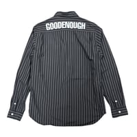 GOODENOUGH Back Logo Print Stripe L/S Shirt