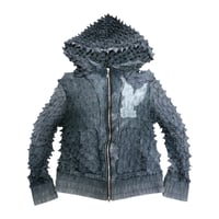 MASU SPIKY ZIP HOODIE FADED BLACK