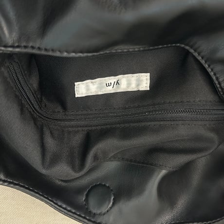 y/m フェイクレザー トートバッグ ショルダーバッグ