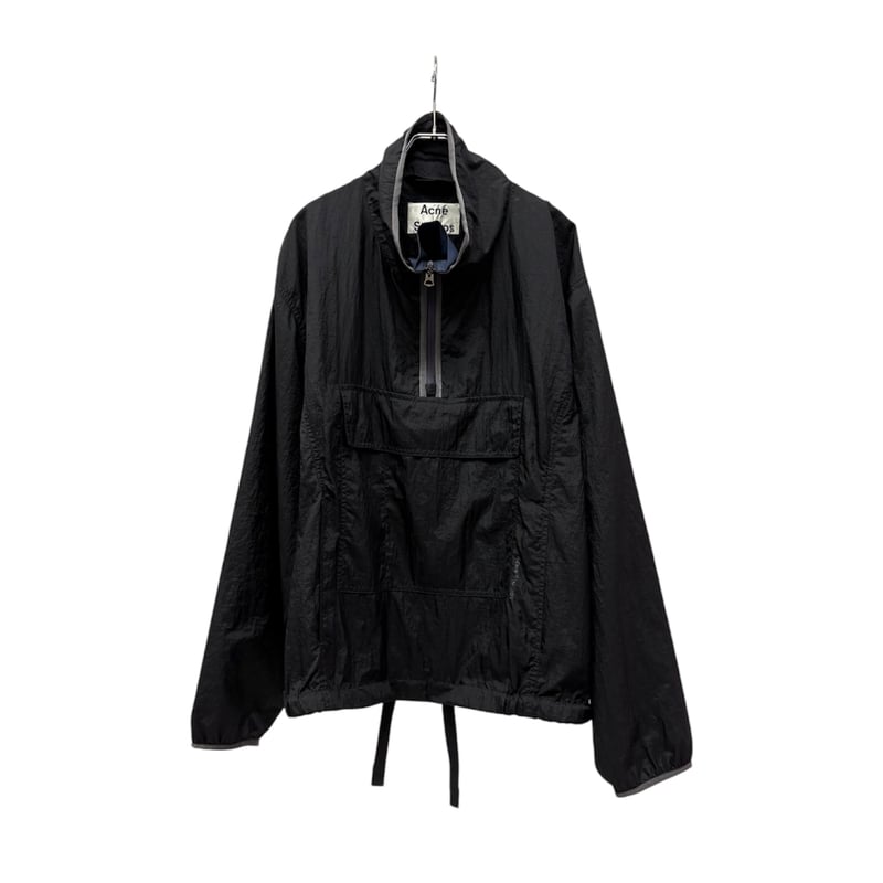 Acne Studios Halfzip Nylon Anorak Black | ae