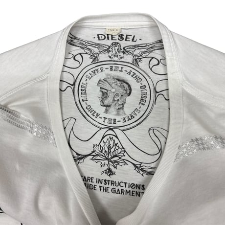 DIESEL Emblem Graphic Print L/S Tee
