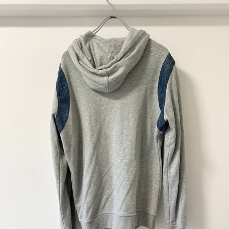 DIESEL Denim Panel Zip Hoodie