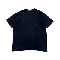 Y's Logo Print Big T-Shirt Black