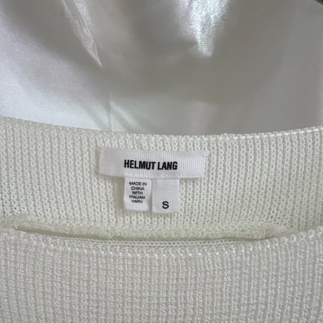 HELMUT LANG Rayon Knit Sweater White