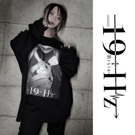 〈販売期間：2024/7/28~8/4終了〉【オーバーサイズ】19HzグラフィックロングTシャツ・ブラック