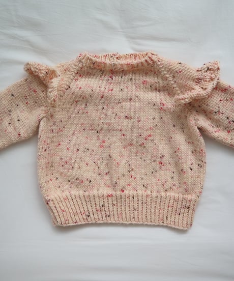♦︎pattern♦︎ frillsragramsweater pattern［ 100-110cm ］