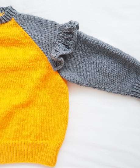 ♦︎pattern♦︎ frillsragramsweater pattern［ 100-110cm ］