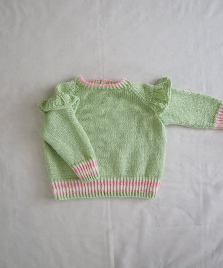 ♦︎pattern♦︎ frillsragramsweater pattern［ 100-110cm ］