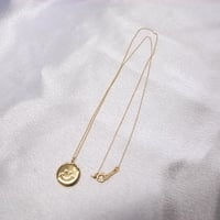 ラージスマイルネックレス　K18プレート