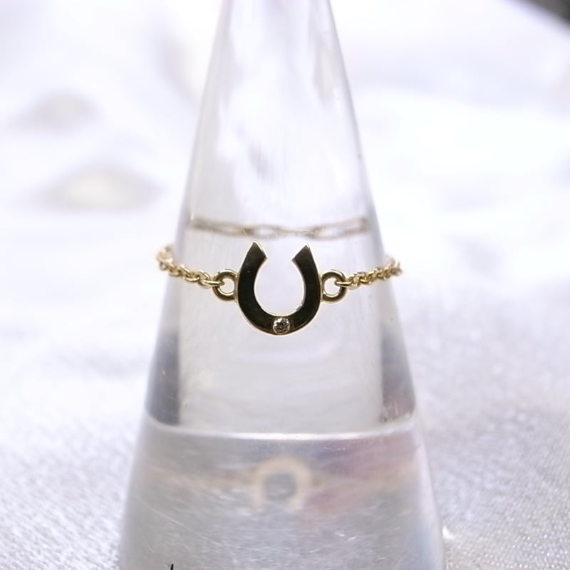 ホースシューチェーンリング K18プレート | Re_Twelve In Stock Store