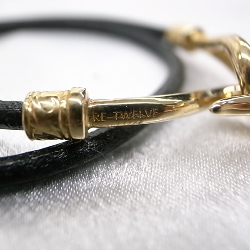 gold leather ブレスレット CXC | Buckle x Leather ブレスレット