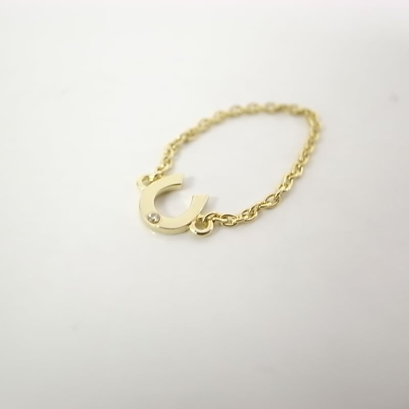 ホースシューチェーンリング K18プレート | Re_Twelve In Stock Store