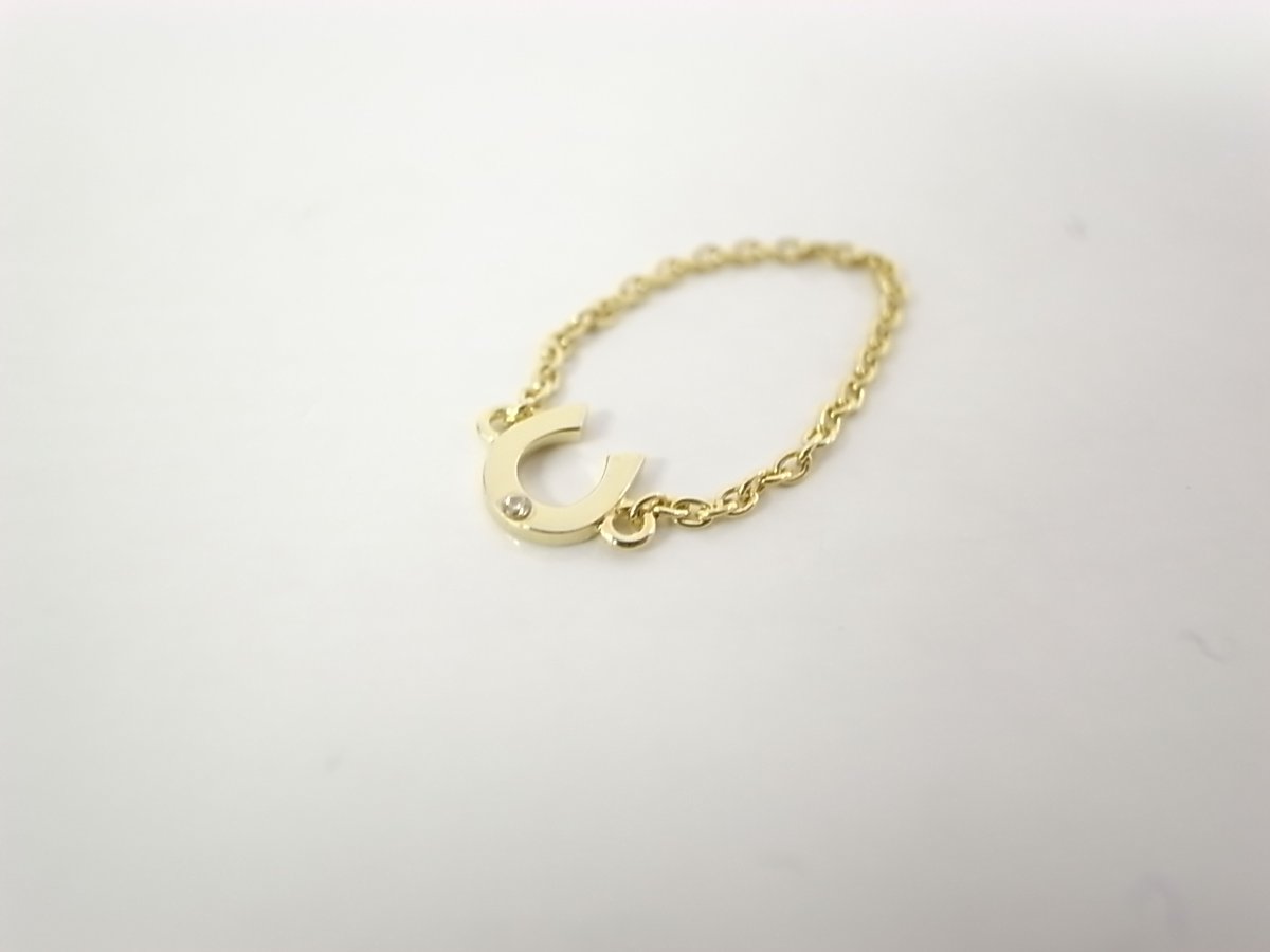 ホースシューチェーンリング K18プレート | Re_Twelve In Stock Store
