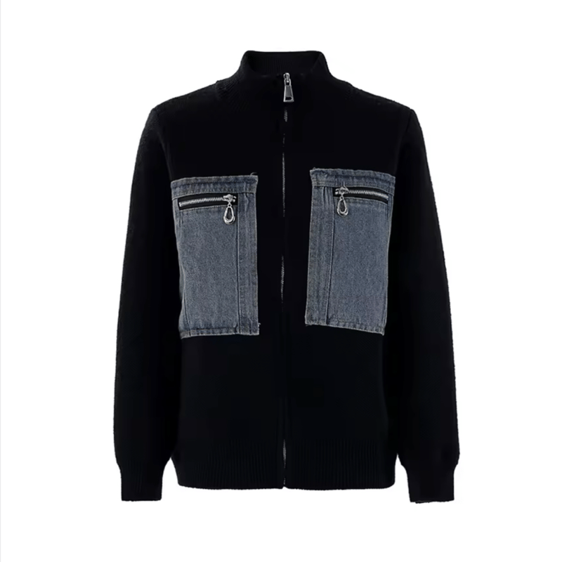 Stand Collar Zip Up Hoodie/スタンドカラー ジップアップ パーカー