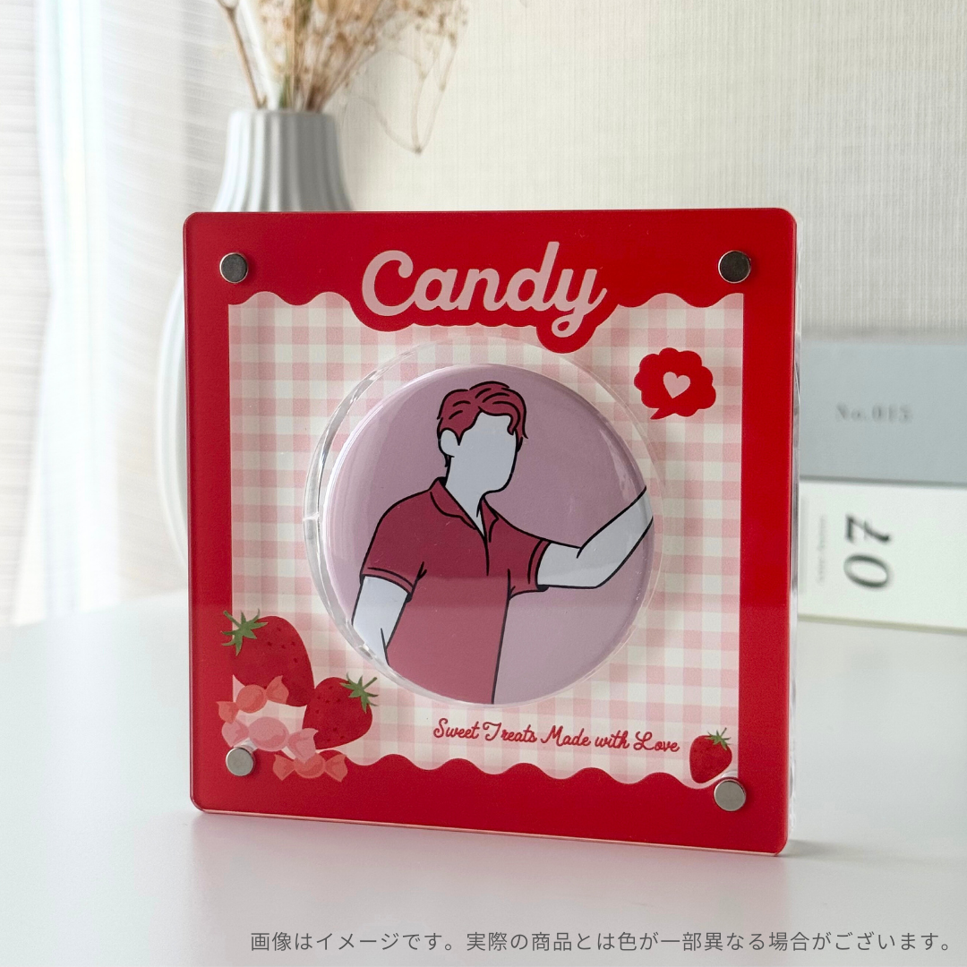 缶バッジのおうち（推し色SET：レッド） | deemarche