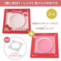 缶バッジのおうち（推し色SET：レッド）