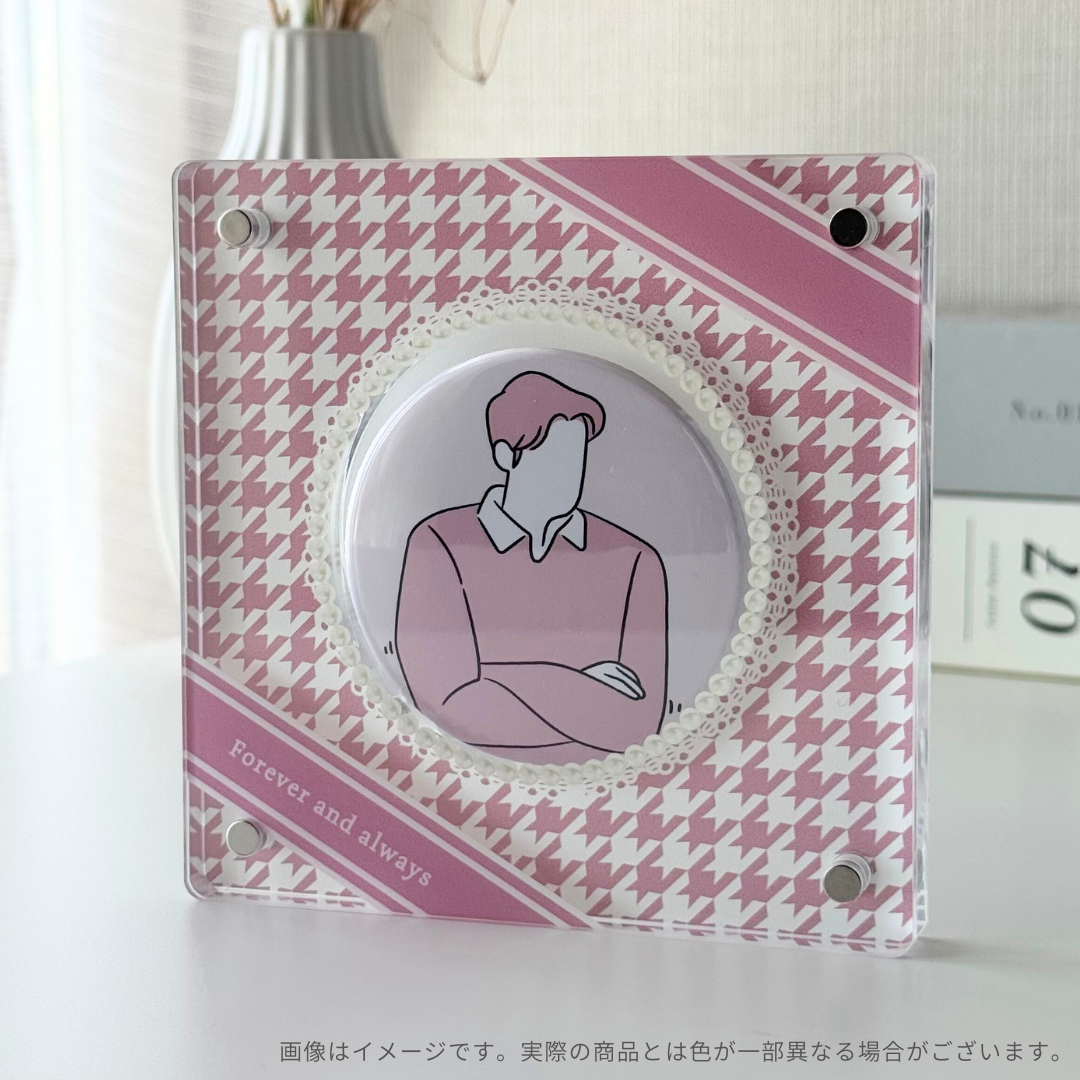 缶バッジのおうち（推し色SET：ピンク） | deemarche