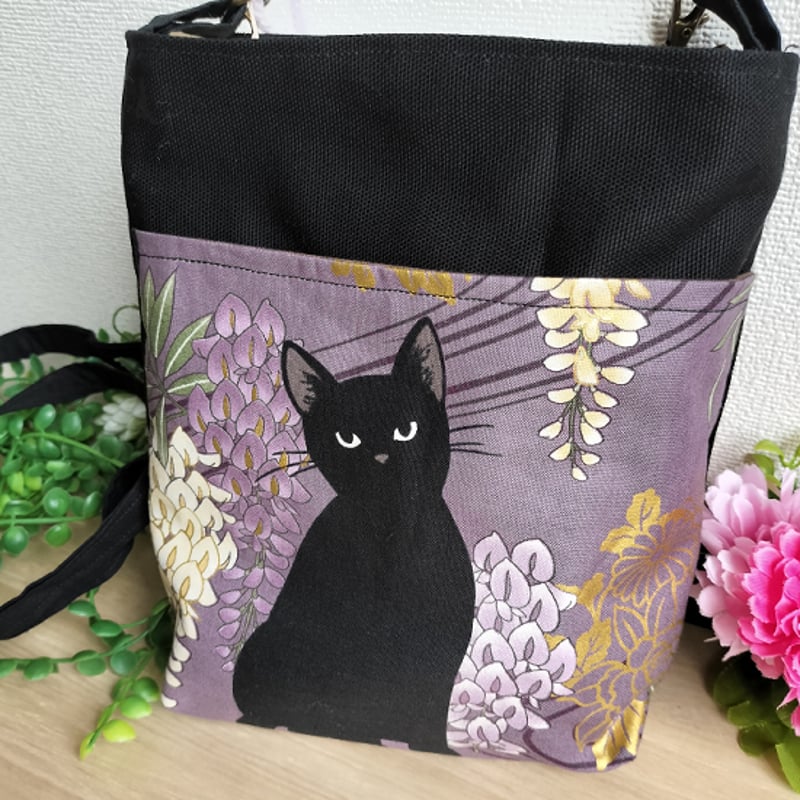 たぬぽん　和装バッグ　着物バッグ　ネコ　猫 05-b.jpg