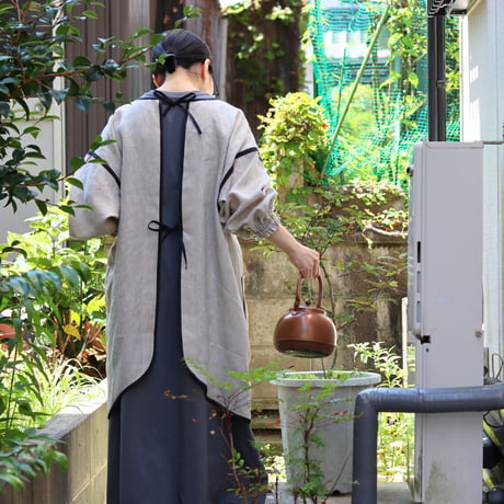【リネン割烹着】オートミール