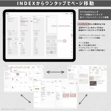 Syncbook｜2025年10月〜2026年12月｜ウィークリーブロック｜mini｜デジタルプランナー